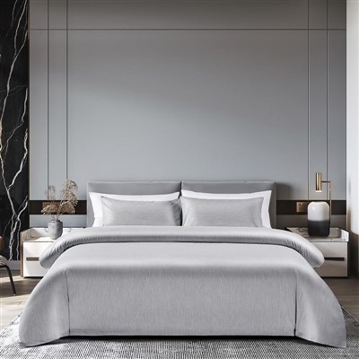 لگژری ہوٹل گرے بنے ہوئے بستر کے کپڑے کا سیٹ